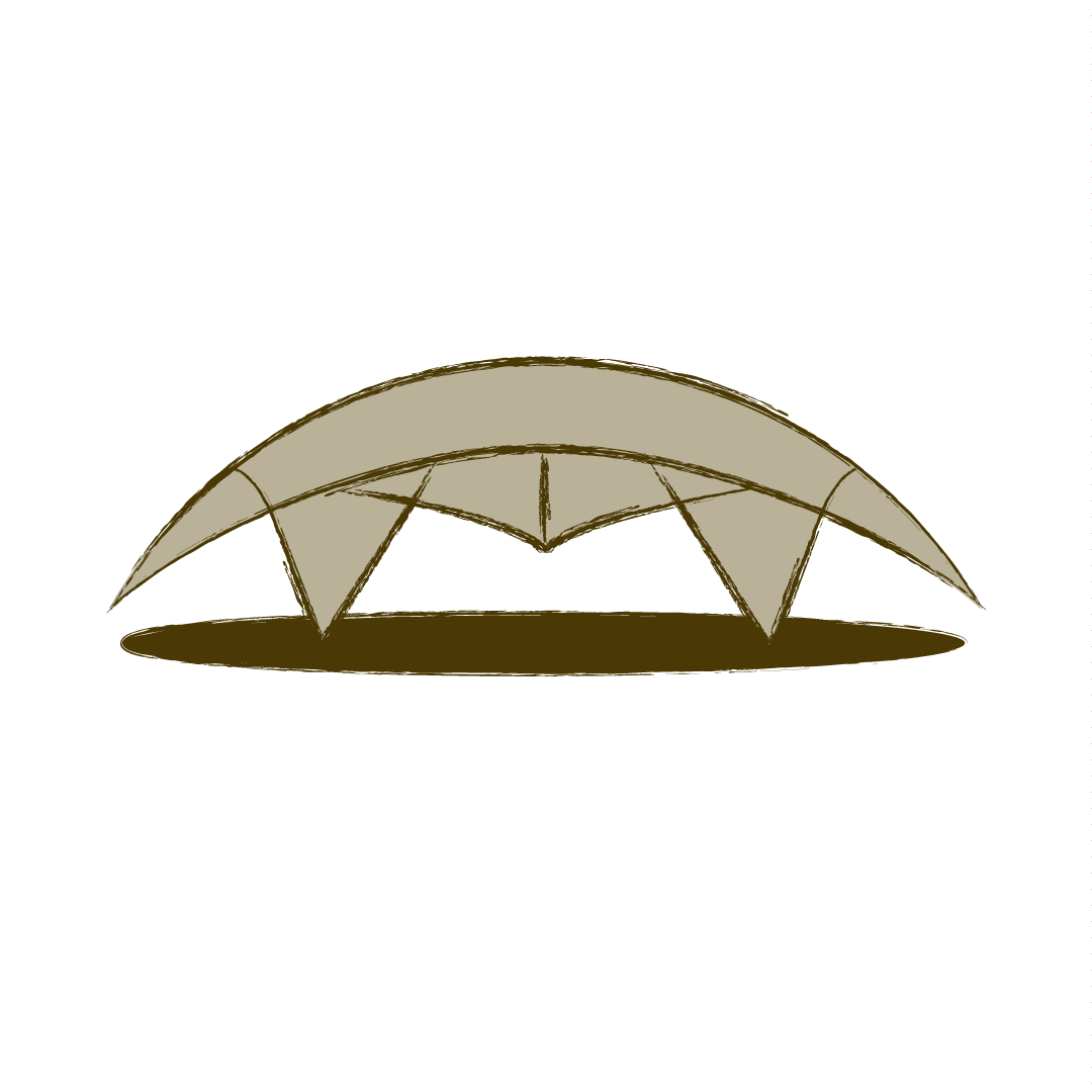 Wooden Flat Dome